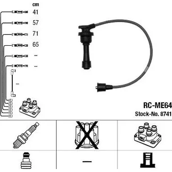 Zapalovací kabel Sada kabelů pro zapalování NGK 8741