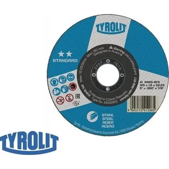 Řezný kotouč Řezný kotouč TYROLIT Standard 180x3x22,22 mm - na ocel T41 A30SB80