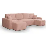 Rozkládací sedací souprava JASMINA U Růžová