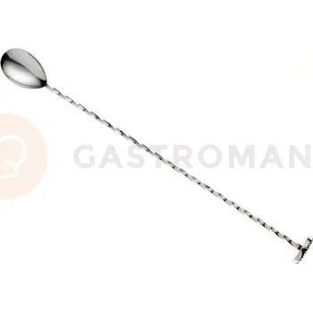 Příbor Barmanská lžíce s pěchovadlem, 300 mm, nerezová ocel | BARFLY, M37018