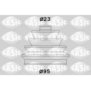 Manžeta ke kolu Sada měchů, hnací hřídel SASIC 2003414