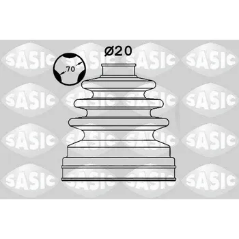 Manžeta ke kolu Sada měchů, hnací hřídel SASIC 1906092