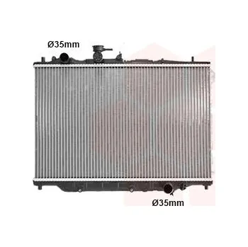 Motor automobilu Chladič, chlazení motoru VAN WEZEL 27002050