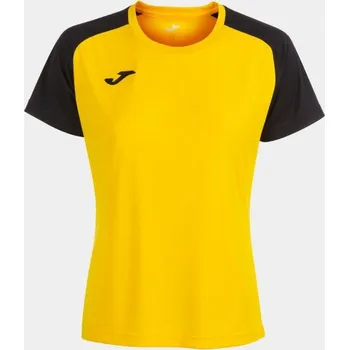 Dámské tričko Dámské/Dívčí sportovní tričko JOMA ACADEMY IV SHORT SLEEVE T-SHIRT YELLOW BLACK Velikost: XL, Barva: YELLOW-BLACK