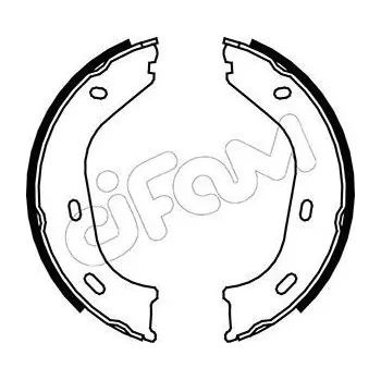Lanko parkovací brzdy Sada brzdových čelistí, parkovací brzda CIFAM 153-232