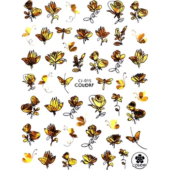 Samolepky na nehty BLACK&GOLD - CJ-015