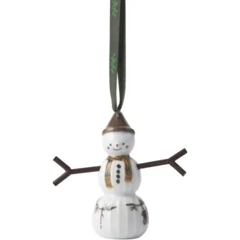 Bytová dekorace Porcelánová závěsná dekorace Snowboy 7 cm