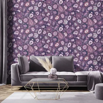 Tapeta Luxusní tapeta levandulový achát Filo Lavender 51217HTM / vliesové tapety na zeď 51217-HTM Pepper (0,53 x 10,05 m) Hohenberger