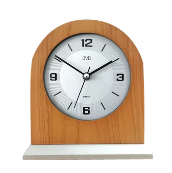 Hodiny JVD Dřevěné netikající tiché stolní retro hodiny JVD HS24012/11 (stolní hodiny s tichým chodem)