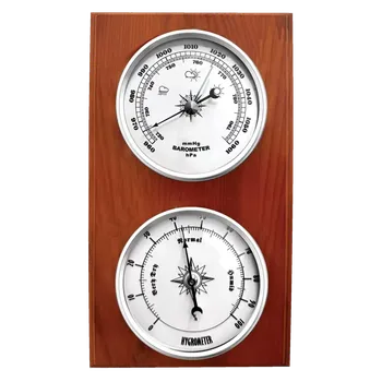 Meteostanice JVD Dřevěný hranatý vlhkoměr a barometr JVD BA232/41 ( )