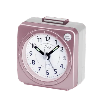 Budík JVD Nejlevnější analogový budík JVD quartz SR220.6 s osvětlením