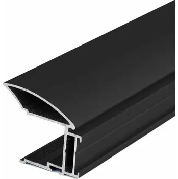 Nábytkové kování LAGUNA Úchytový profil MULTIOMEGA WIDE černá matná