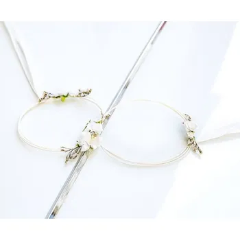 Svatební dekorace PartyDeco ZDS7 dekorace na auto bílá