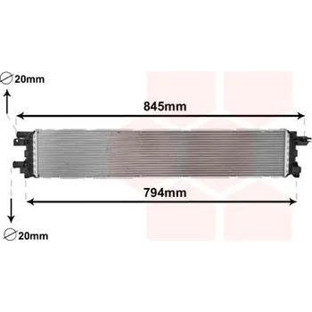 Motor automobilu Chladič, chlazení motoru VAN WEZEL 03002366