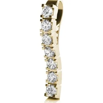 Přívěsek Couple, Zajímavý přívěsek Alexis – žluté zlato se zirkony, 585-68-2-0470.0Z00.0.00.001.25