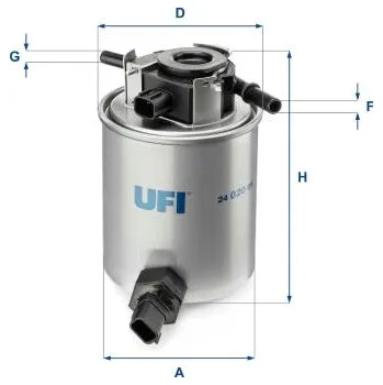 Autodíl Palivový filtr UFI 24.020.01