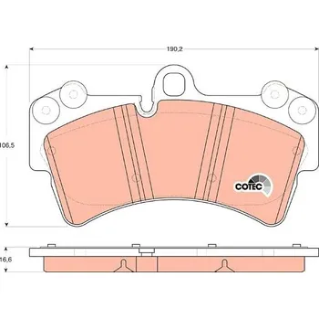 Brzdový systém TRW Brzdové destičky GDB1548
