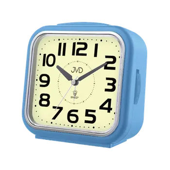Budík JVD Ručkový netikající tichý budík s luminiscenčním číselníkem JVD SRP2402.1 (luminiscenční číselník svítící až 6hod)