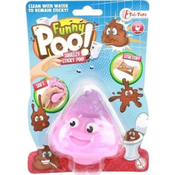 Žertovný předmět Sliz mačkací hovínko 8 cm Růžová