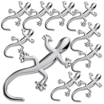 samolepka Sada 10ks samolepka 3D chrom barva - ještěrka (UŠETŘÍTE! Výhodné balení samolepek)