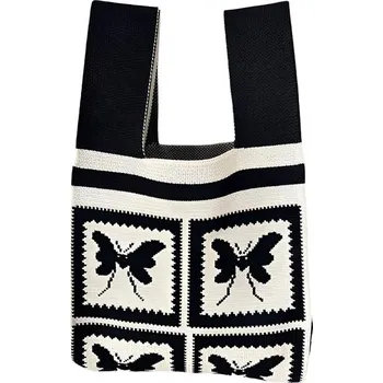 Kabelka ANNAM Tote bag černý motýl 36 × 20 cm