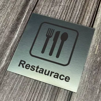 Informační tabulka Home Deco Piktogram - Restaurace 10 x 10cm