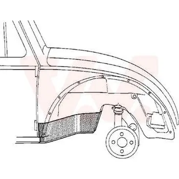 Podběh karosérie Dutina kola VAN WEZEL 5801322