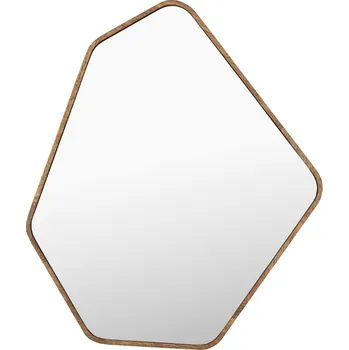 Zrcadlo Hnědé dřevěné závěsné zrcadlo DUTCHBONE BRYN 50 x 41,5 cm