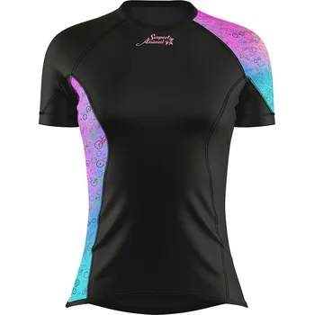 Dámské funkční triko krátký rukáv AQUARELLE LADY černá Bamboo Ultra