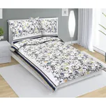 Povlečení krepové šedý lupínek 140x200, 70x90 cm