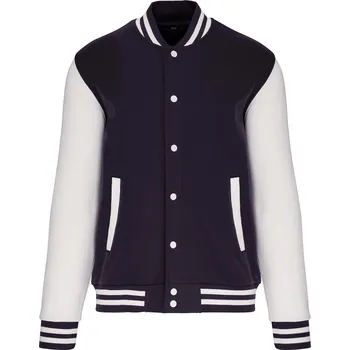 Dámská mikina Kariban Unisex mikina Kariban Teddy Tmavě modrá a bílá XXL