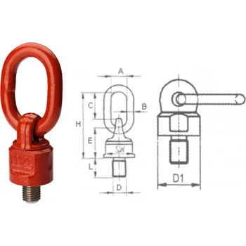 Úvazek Columbus McKinnon Vázací bod ASWH Zvolte si model:: ASWH12030 - 1.12t