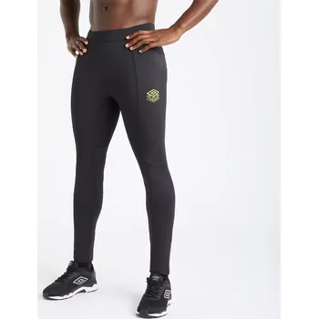 pánské sportovní kalhoty UMBRO - GUNMETAL - L (Umbro PTrEl Run Tight)