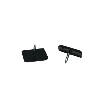 Plastový kluzák s hřebem, 19x13mm-černý