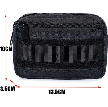 Outdoorové zavazadlo Pánská ledvinka na opasek | lovecká taška, taška přes rameno - Černá