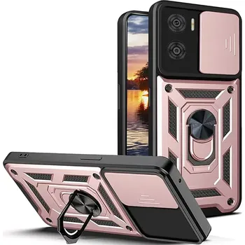 Pouzdro na mobilní telefon Kryt Motorola Moto E22 / E22i Techsuit CamShield Pro rose gold
