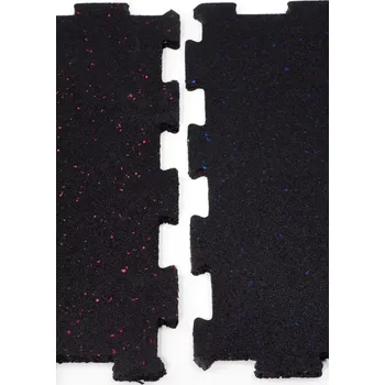 TRUESTEEL Dvouvrstvá gumová podlaha do fitness 485x485x15 mm, EPDM: 5%, barva: růžová