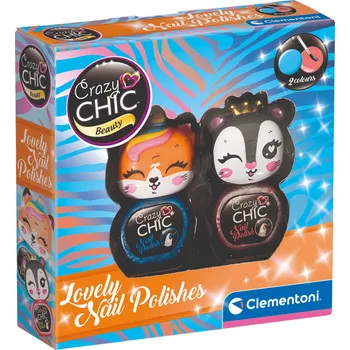 Dekorativní kosmetika CLEMENTONI Crazy Chic Beauty: Sada laků na nehty 2