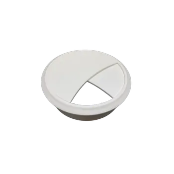 Nábytkové kování Kabelová průchodka 70mm, zaklapávací-bílá 22