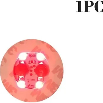 Party dekorace Svítící LED nálepky na láhve pro party a dekorace | svítící doplněk na oslavu | - Červená 1ks,6,0 cm
