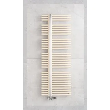 Radiátor Koupelnový radiátor PMH Kronos 600x1182mm, Šedobéžová lesk