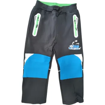 Chlapecké kalhoty Dětské softshellové kalhoty Kugo HK5607 zelené Velikost oblečení: 86