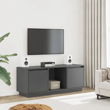 Nábytek vidaXL TV skříňka 110,5 x 35 x 44 cm masivní borové dřevo [814343] Barva: Šedá