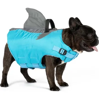 Obleček pro psa Plovací vesta "žralok" Barva: Modrá, Velikost: L