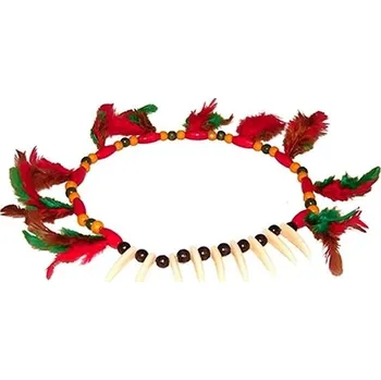 Karnevalový doplněk Funny Fashion ndiánský náhrdelník, barevný