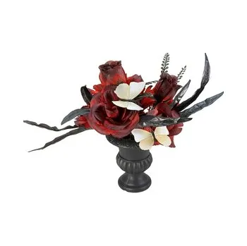 umělá květina Halloween stolní květinová dekorace, růže, 28 cm