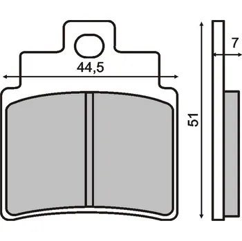 Brzda pro motocykl CL Brakes Brzdové destičky 0500 CL 200.3070.MS