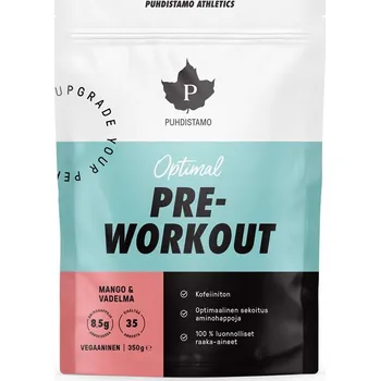 Anabolizér Puhdistamo Pre-Workout Caffeine Free 350g Příchuť: mango-malina
