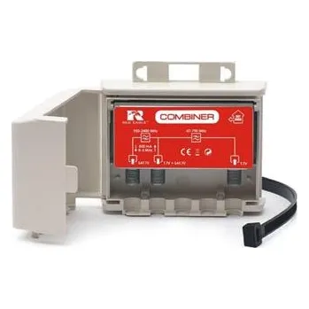 Televizní anténa Opticum slučovač RED EAGLE COMBINER TV+SAT, F průchozí, venkovní, na stožár