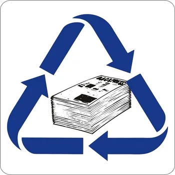 Odpadkový koš Samolepicí značka - papír